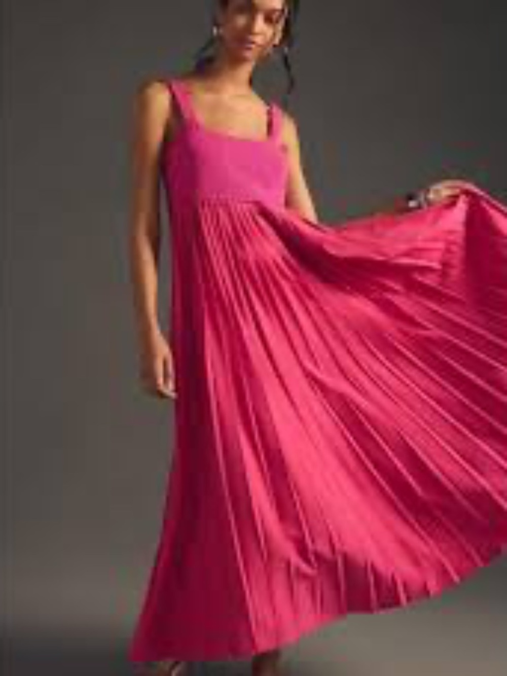 Anthropologie Mare Mare Pleated Maxi Dress Size L